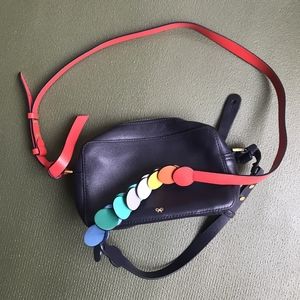 Anya Hindmarch Navy Circle Shoulder Bag